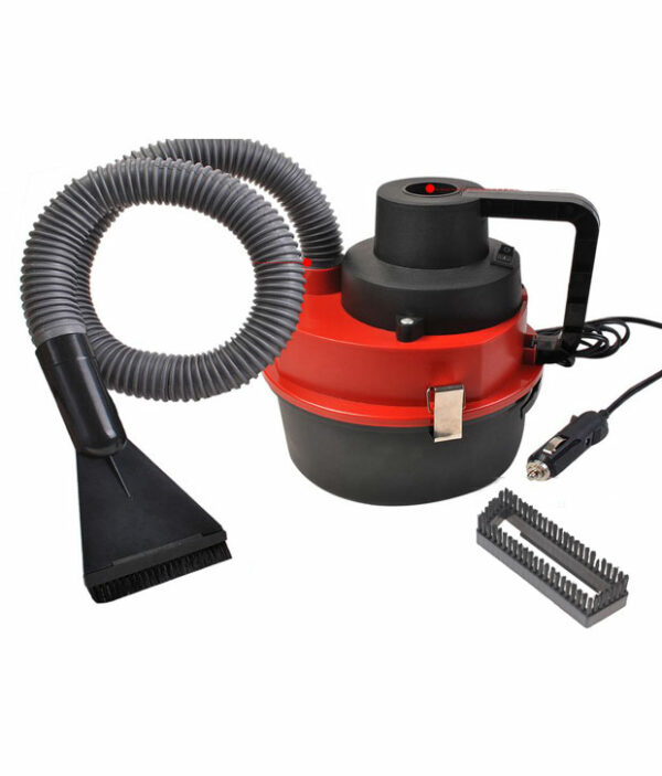 Leader Car Vacuum Cleaner for Wet & Dry DC 12V- Red